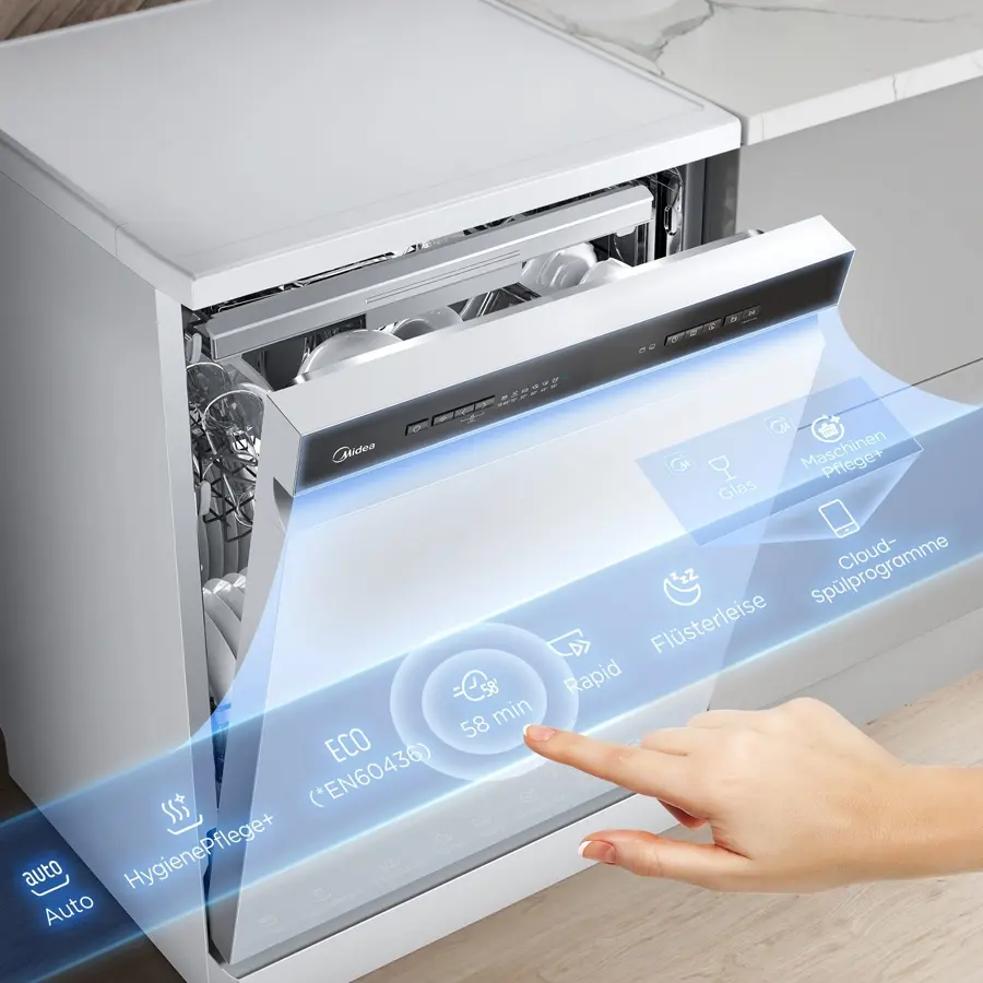 Midea SF 7.60NW14B 14 Kişilik Bulaşık Makinesi