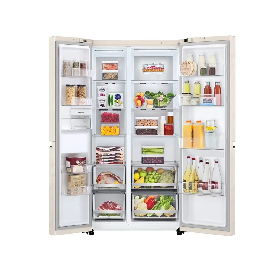 LG GC-B257SEZV 647 Litre Side by Side No Frost Buzdolabı Bej