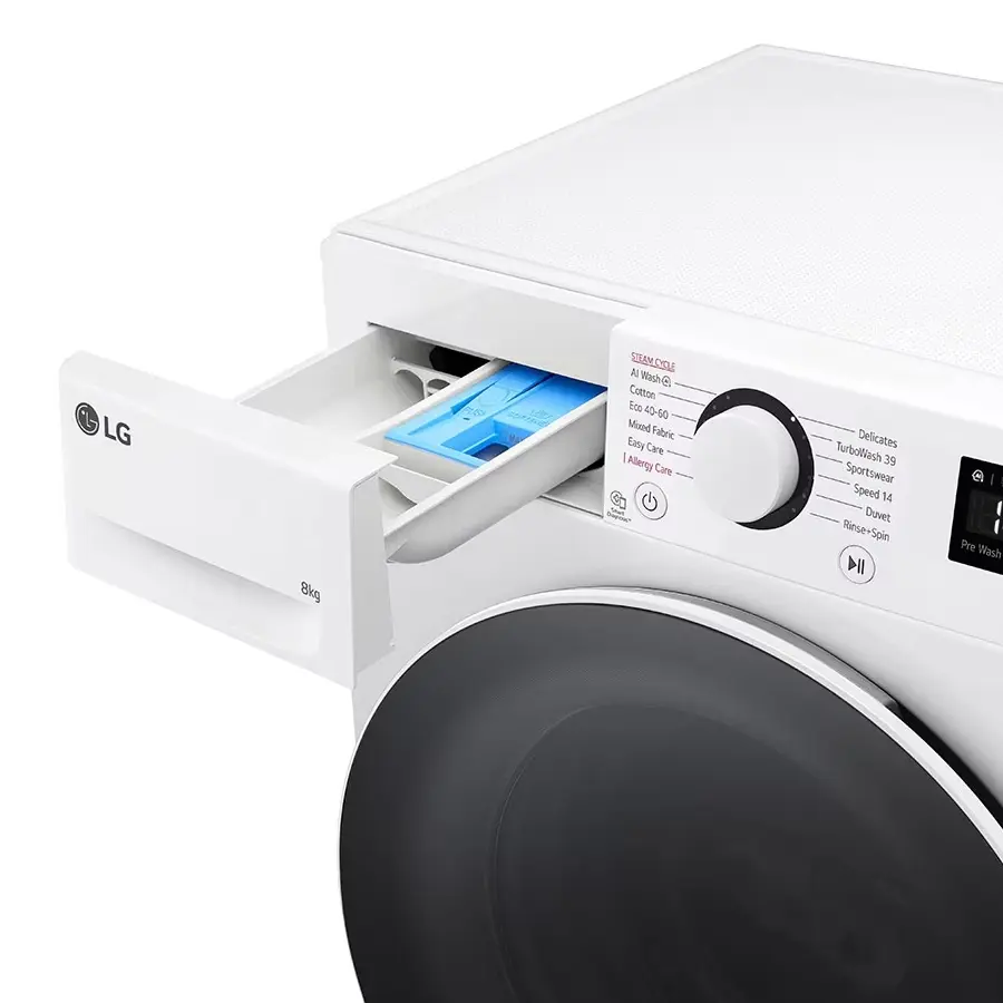 LG F2WR508S0W 8 kg Slim AI DD Çamaşır Makinesi