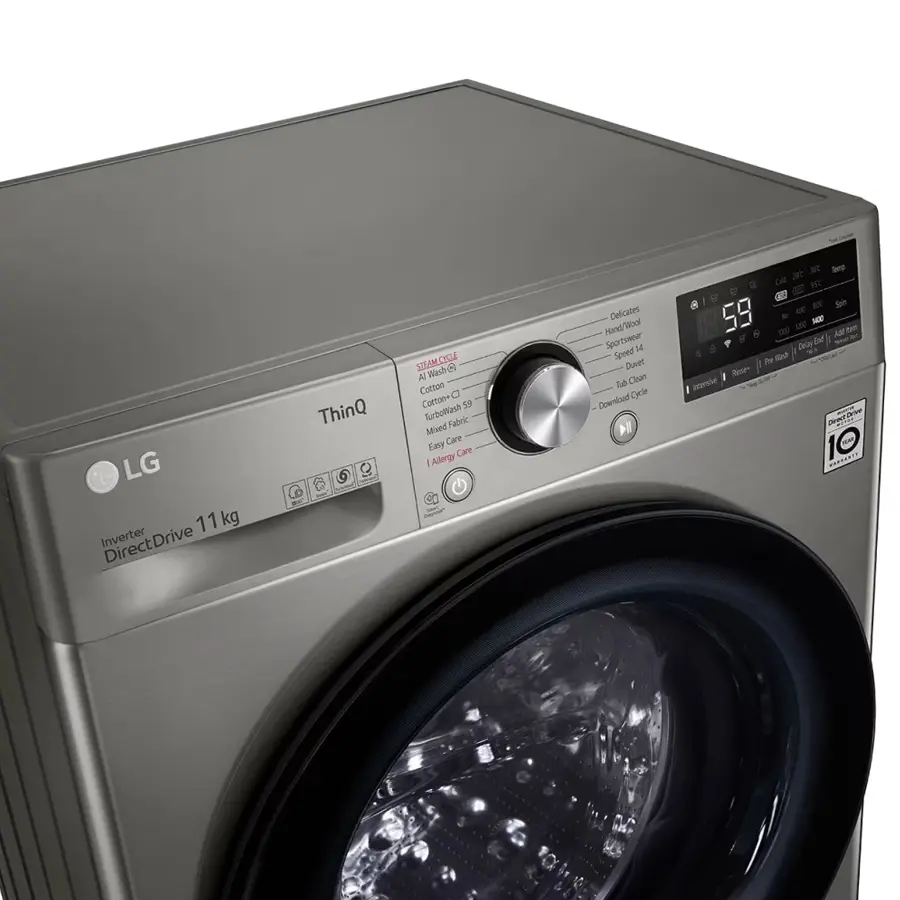 LG F4Y5EYGYPV 11 kg AI DD Buharlı Çamaşır Makinesi