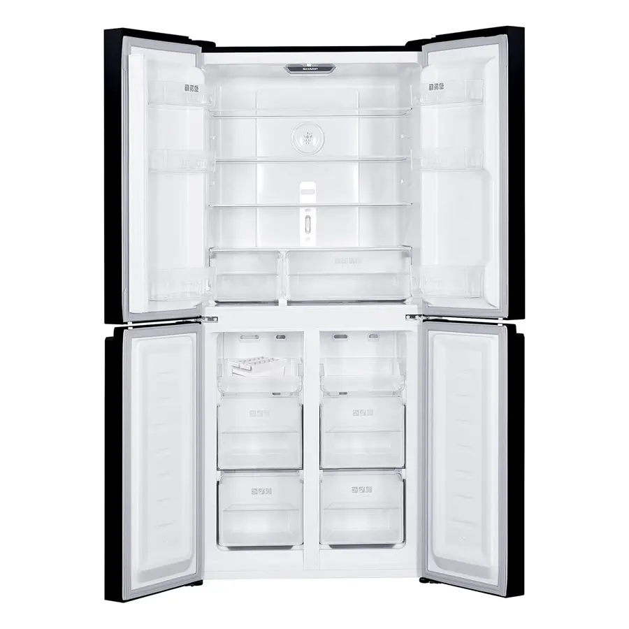 Sharp SJ-FH560-BK3 401 Litre No Frost 4 Kapılı French Door Buzdolabı Siyah Cam