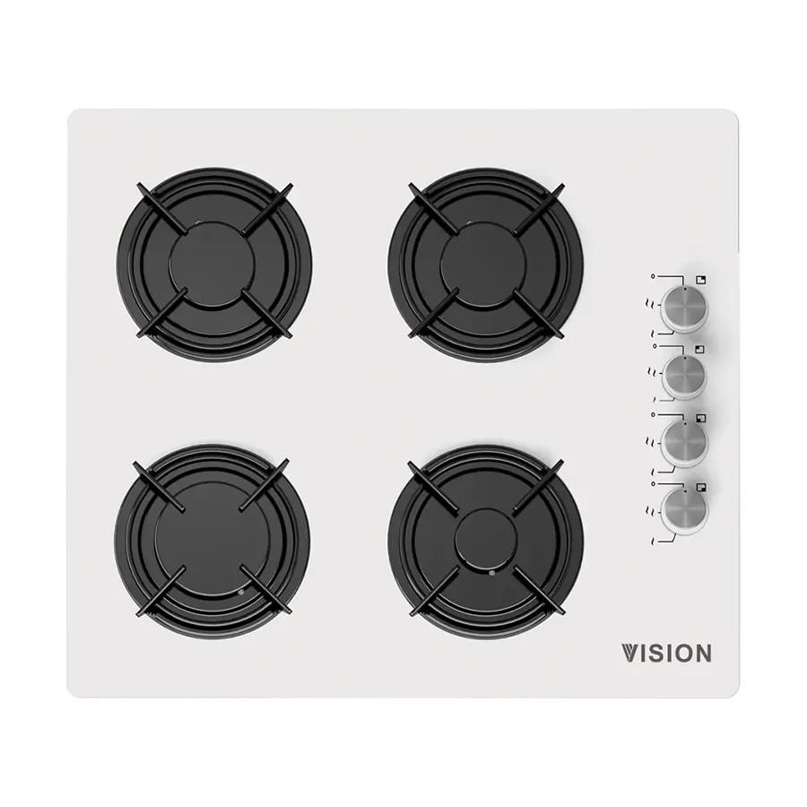 Vision VSN-VCO640 60 cm Beyaz Cam Ankastre Ocak