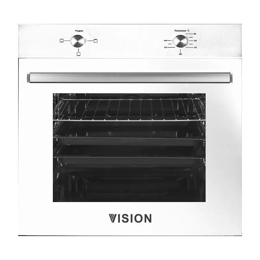 Vision VSN-VTF615 60 cm 8 Fonksiyonlu Turbo Ankastre Fırın Beyaz