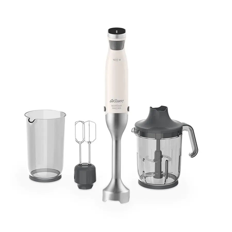 Arzum AR1114 Technoart Maxi Neo El Blender Seti Beyaz