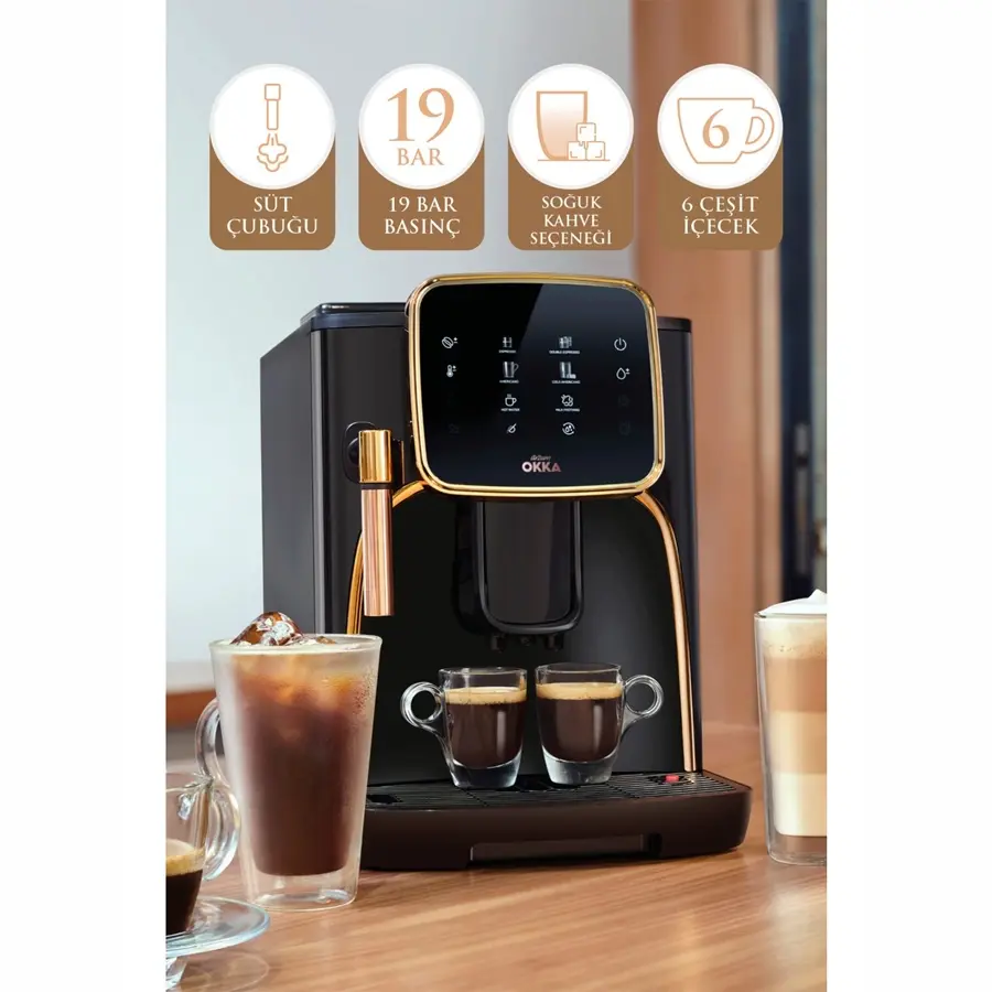 Arzum OK0030 OKKA Espresso Pro Tam Otomatik Espresso Makinesi