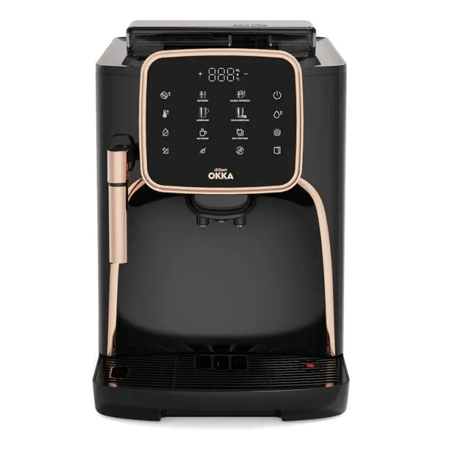 Arzum OK0030 OKKA Espresso Pro Tam Otomatik Espresso Makinesi Siyah Bakır
