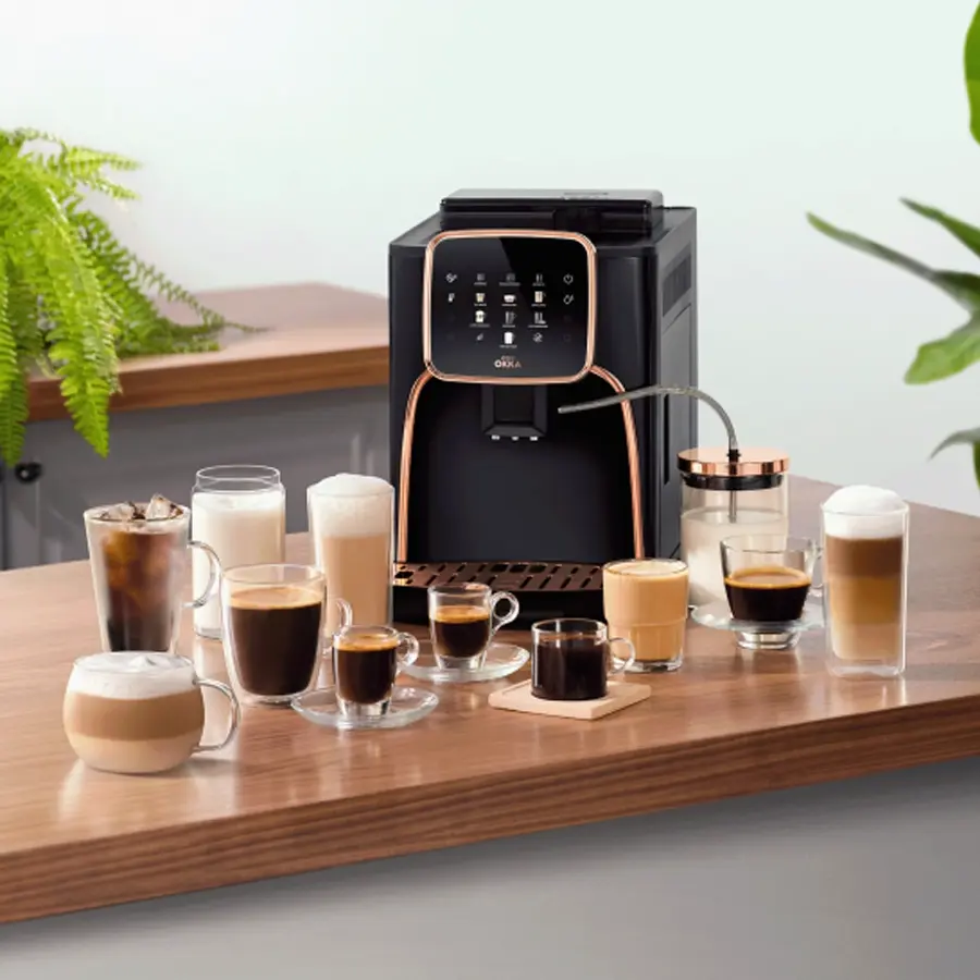 Arzum OK0028 OKKA Espresso Pro M Tam Otomatik Espresso Makinesi Siyah Bakır