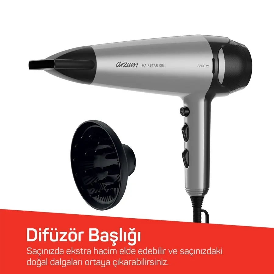 Arzum AR5119 Hairstar Ion 2300 W Saç Kurutma Makinesi