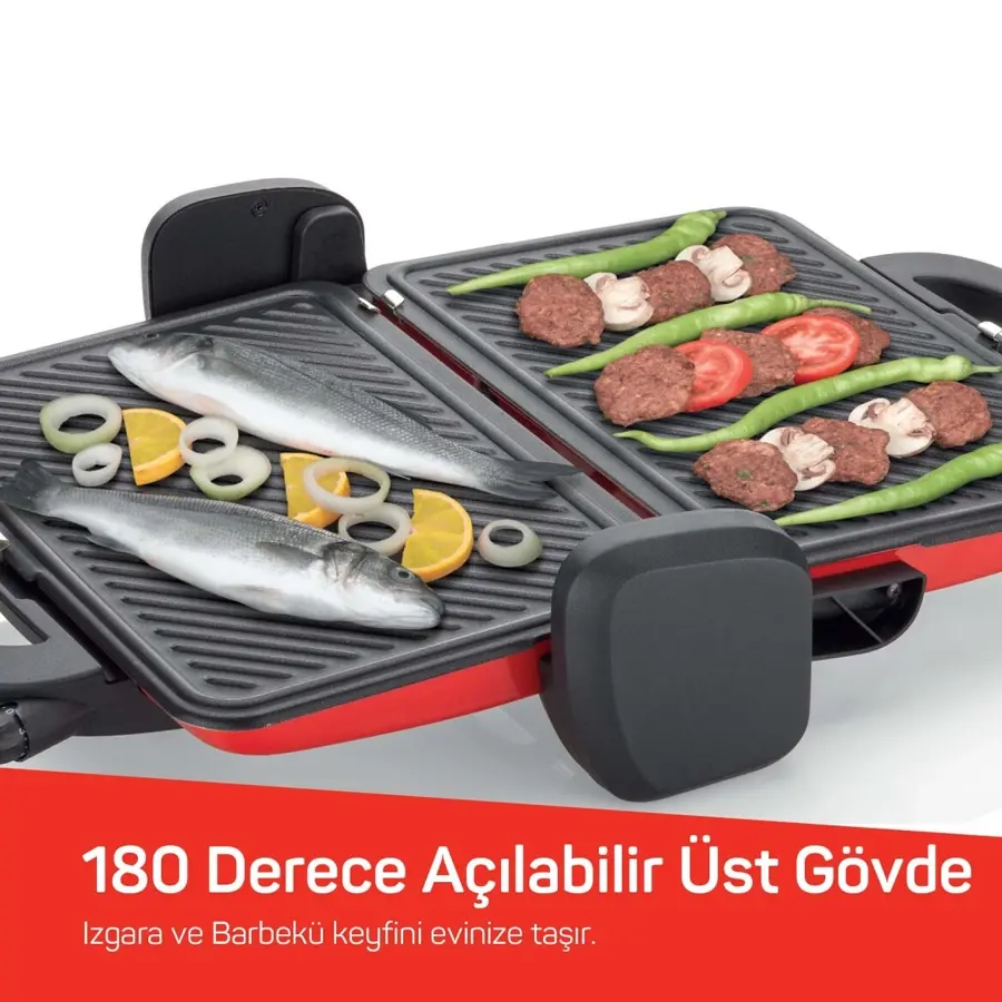 Arzum AR2007 Sultane 1800 W Izgara ve Tost Makinesi Okyanus