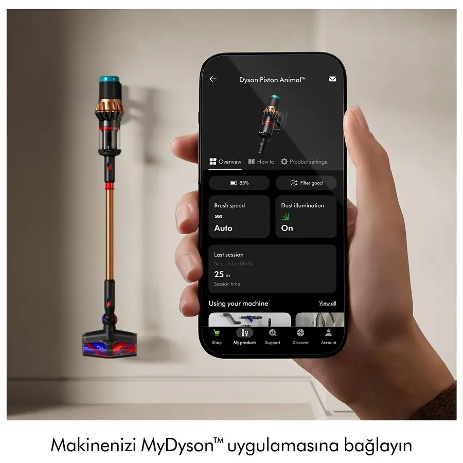 Dyson V16 Piston Animal Kablosuz Süpürge Siyah