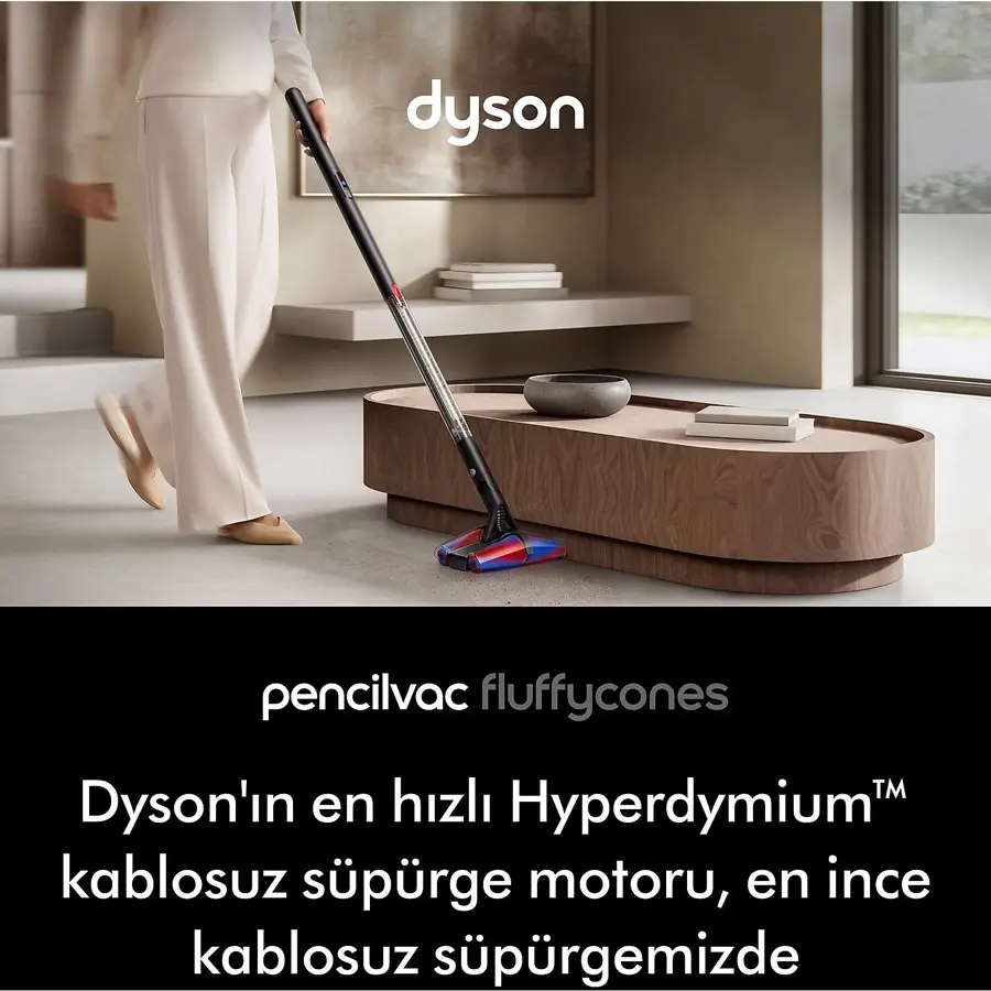 Dyson PencilVac Fluffycones Kablosuz Süpürge