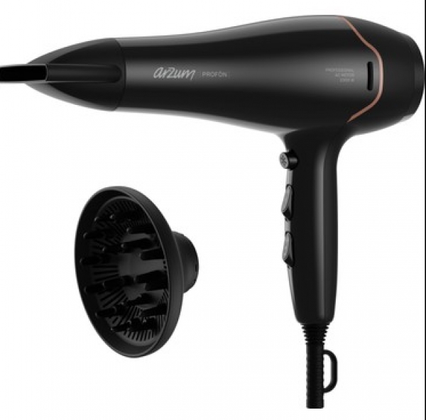 AR5122 Arzum Profön Profesyonel Saç Kurutma Makinesi - Siyah