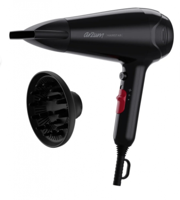 AR5113 Arzum Hairstar Saç Kurutma Makinesi - Siyah