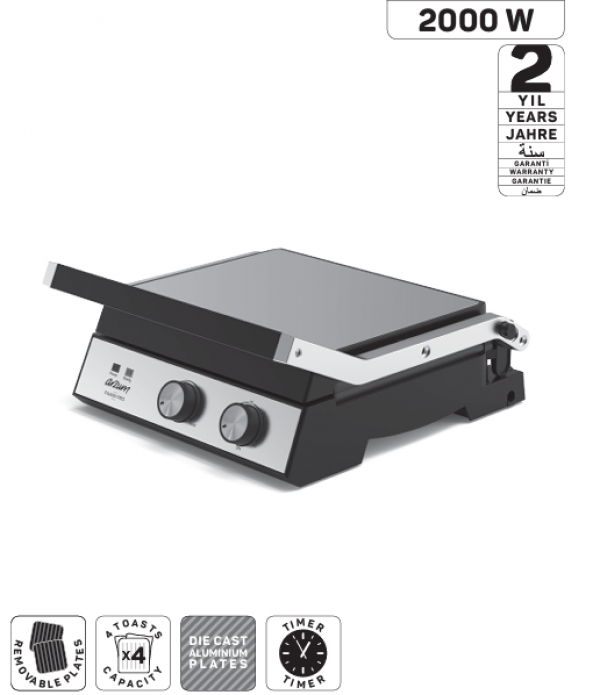 AR2087 Arzum Panini Pro Tost Makinesi - Inox